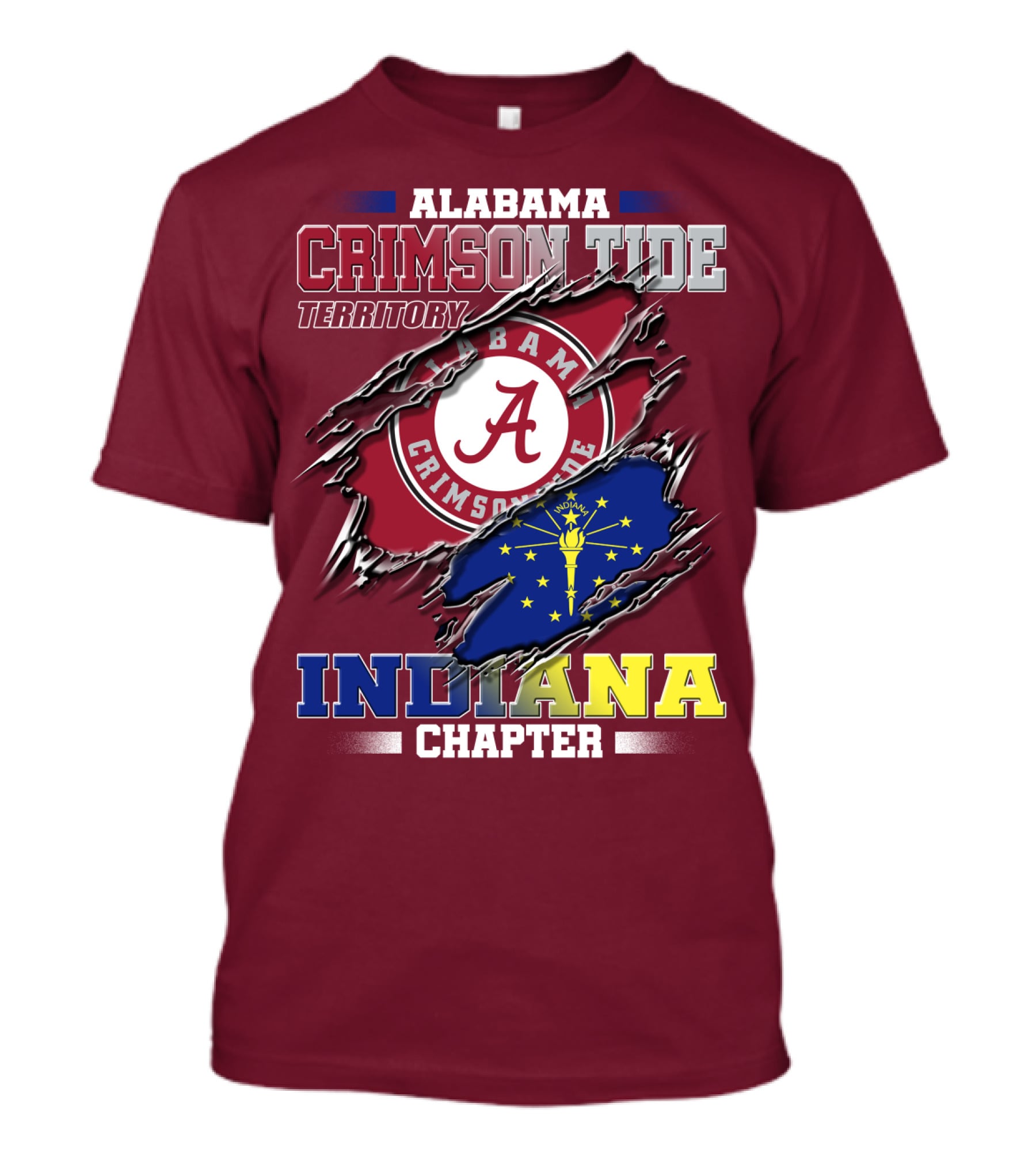 Alabama Crimson Tide Territory Indiana Chapter T-Shirt
