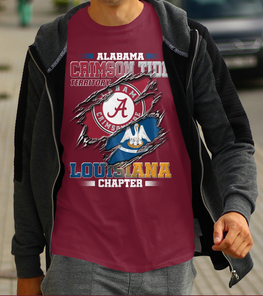 Alabama Crimson Tide Territory Louisiana Chapter T-Shirt