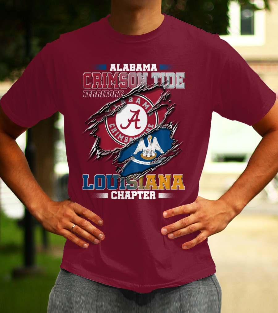 Alabama Crimson Tide Territory Louisiana Chapter T-Shirt