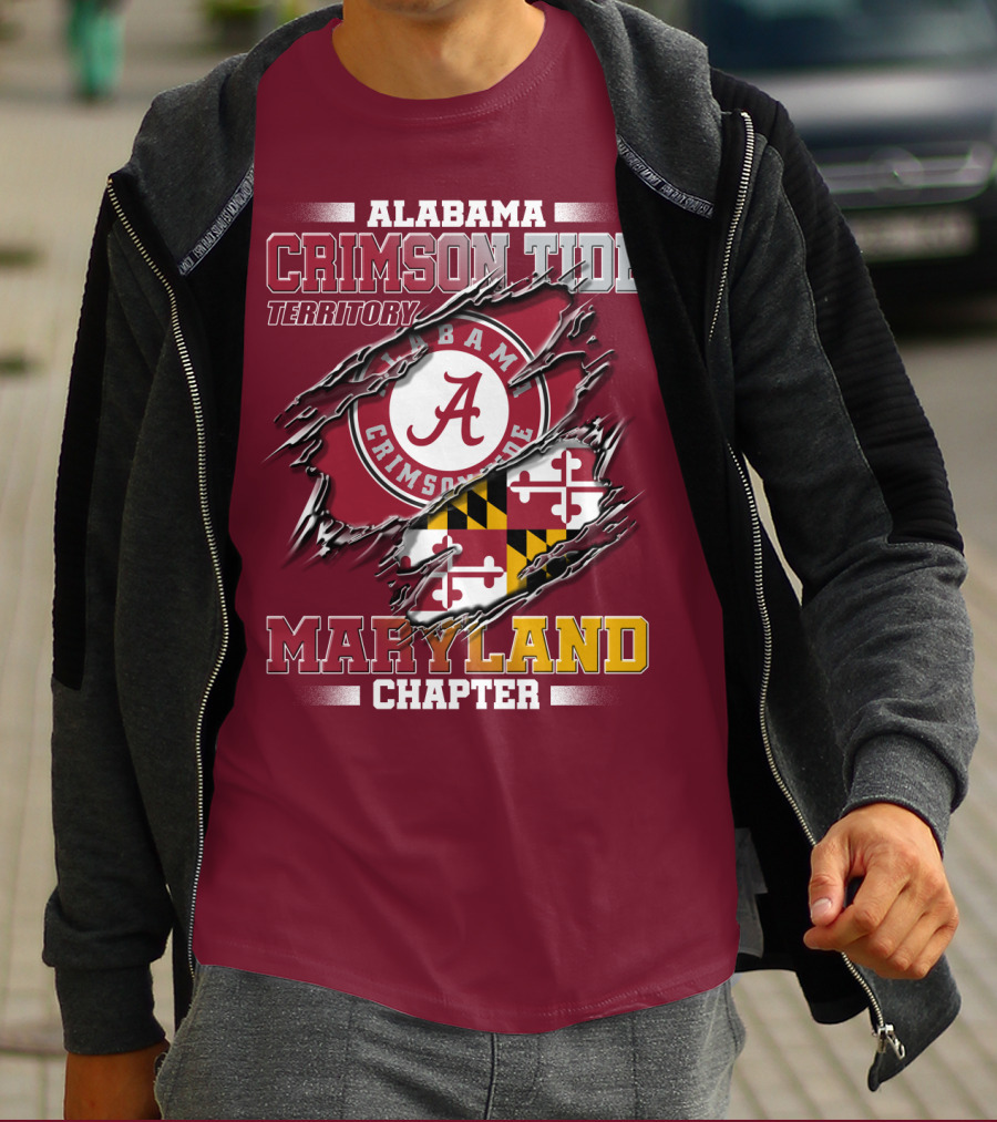 Alabama Crimson Tide Territory Maryland Chapter T-Shirt