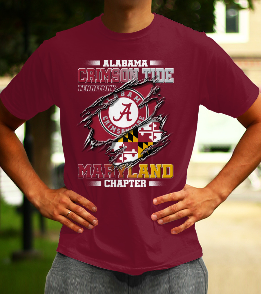 Alabama Crimson Tide Territory Maryland Chapter T-Shirt