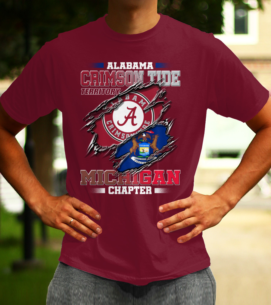 Alabama Crimson Tide Territory Michigan Chapter T-Shirt