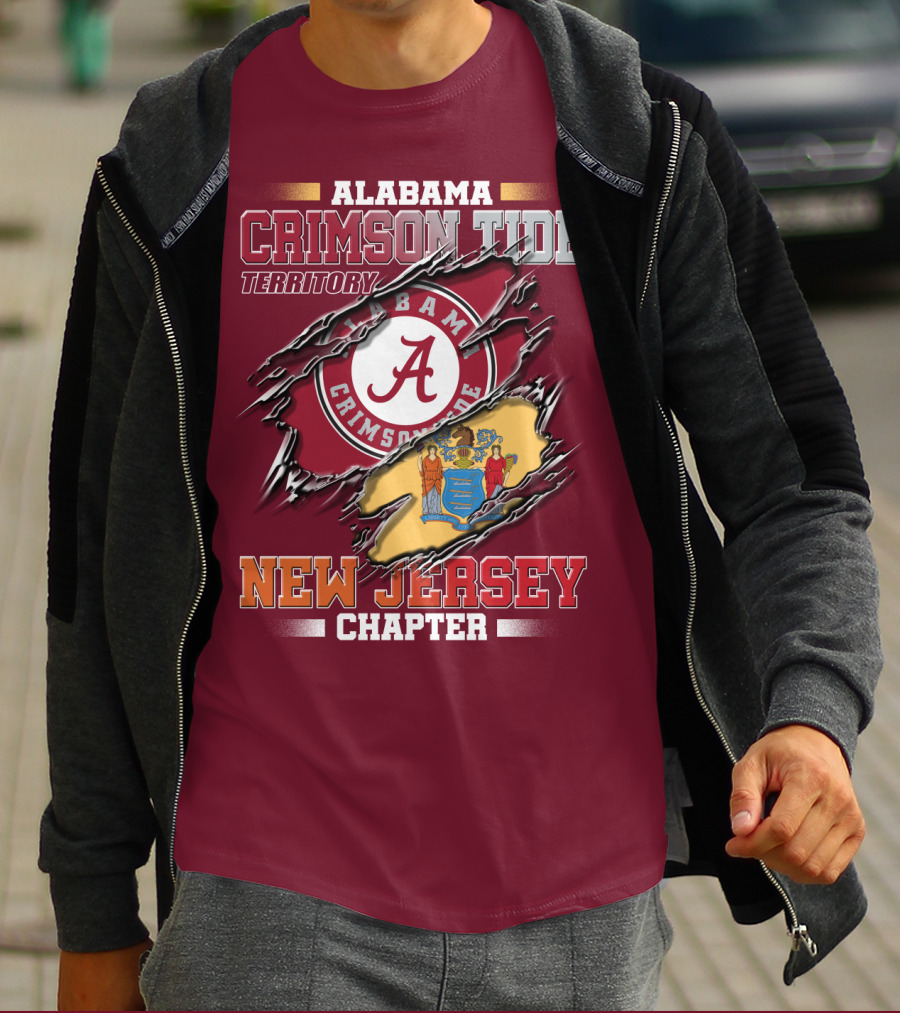 Alabama Crimson Tide Territory New Jersey Chapter T-Shirt