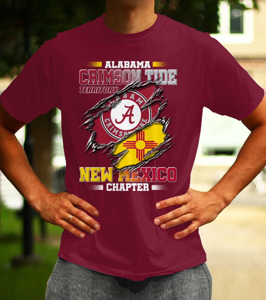 Alabama Crimson Tide Territory New Mexico Chapter T-Shirt
