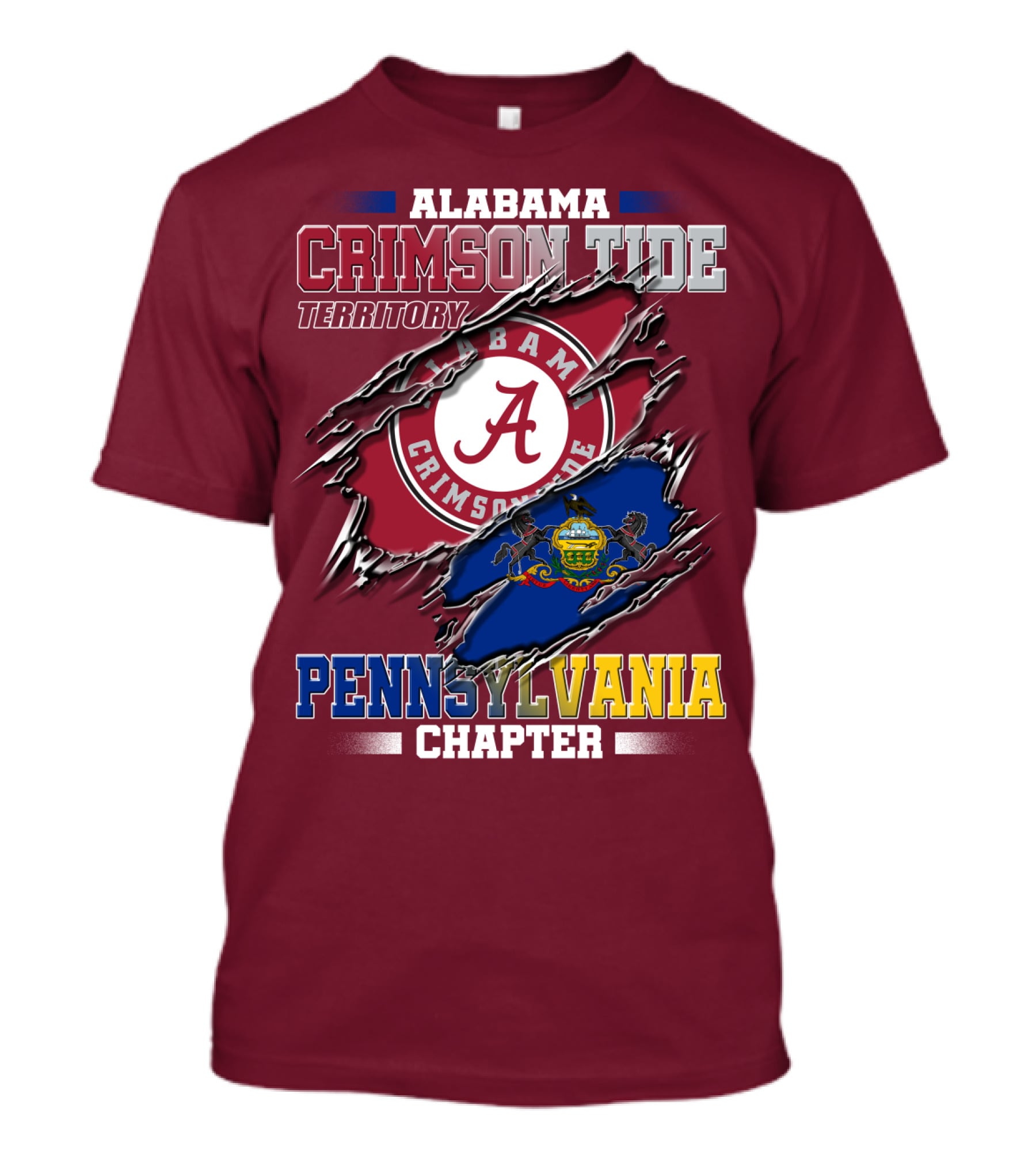 Alabama Crimson Tide Territory Pennsylvania Chapter T-Shirt