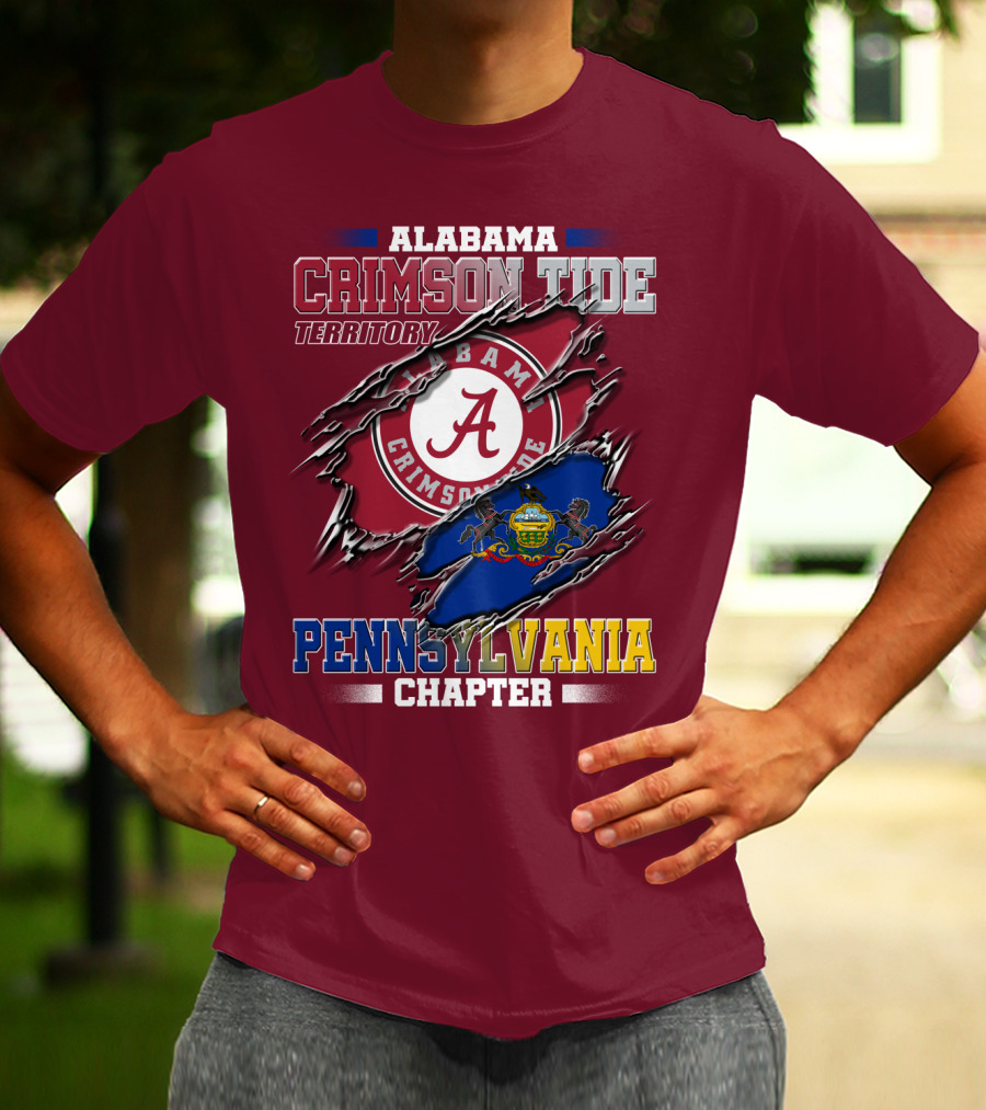 Alabama Crimson Tide Territory Pennsylvania Chapter T-Shirt