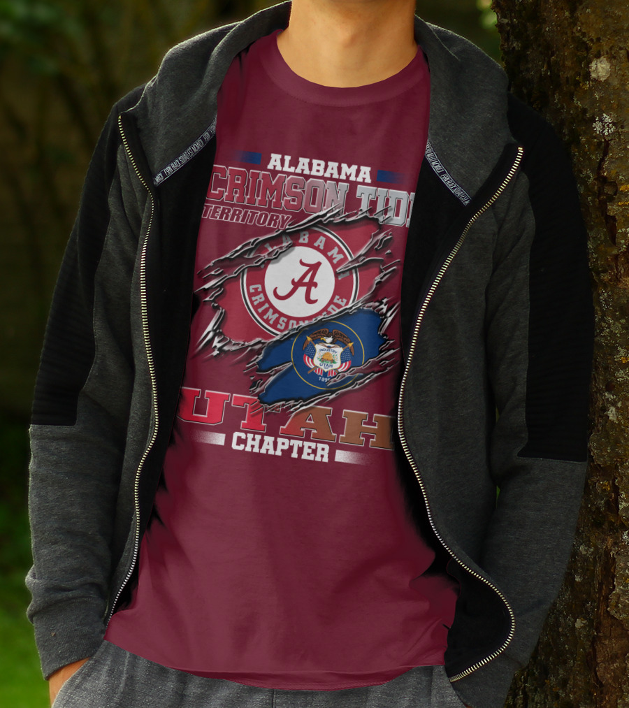 Alabama Crimson Tide Territory Utah Chapter 1896 Seal T-Shirt