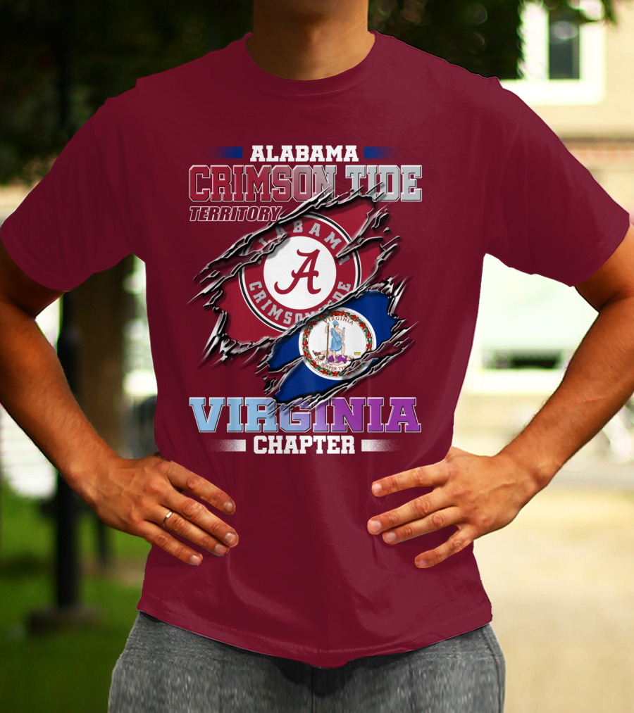 Alabama Crimson Tide Territory Virginia Chapter T-Shirt