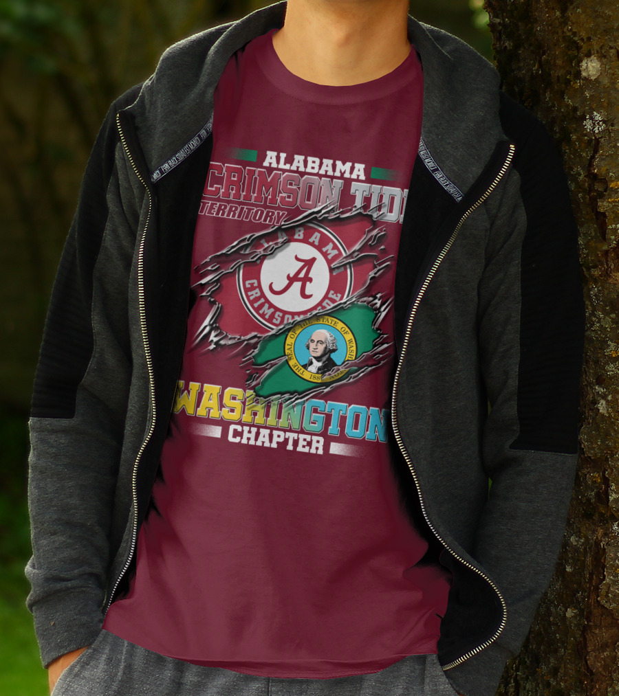 Alabama Crimson Tide Territory Washington Chapter T-Shirt