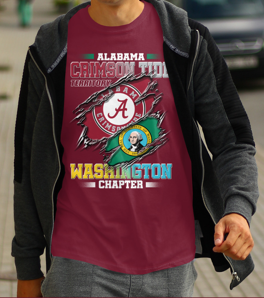 Alabama Crimson Tide Territory Washington Chapter T-Shirt