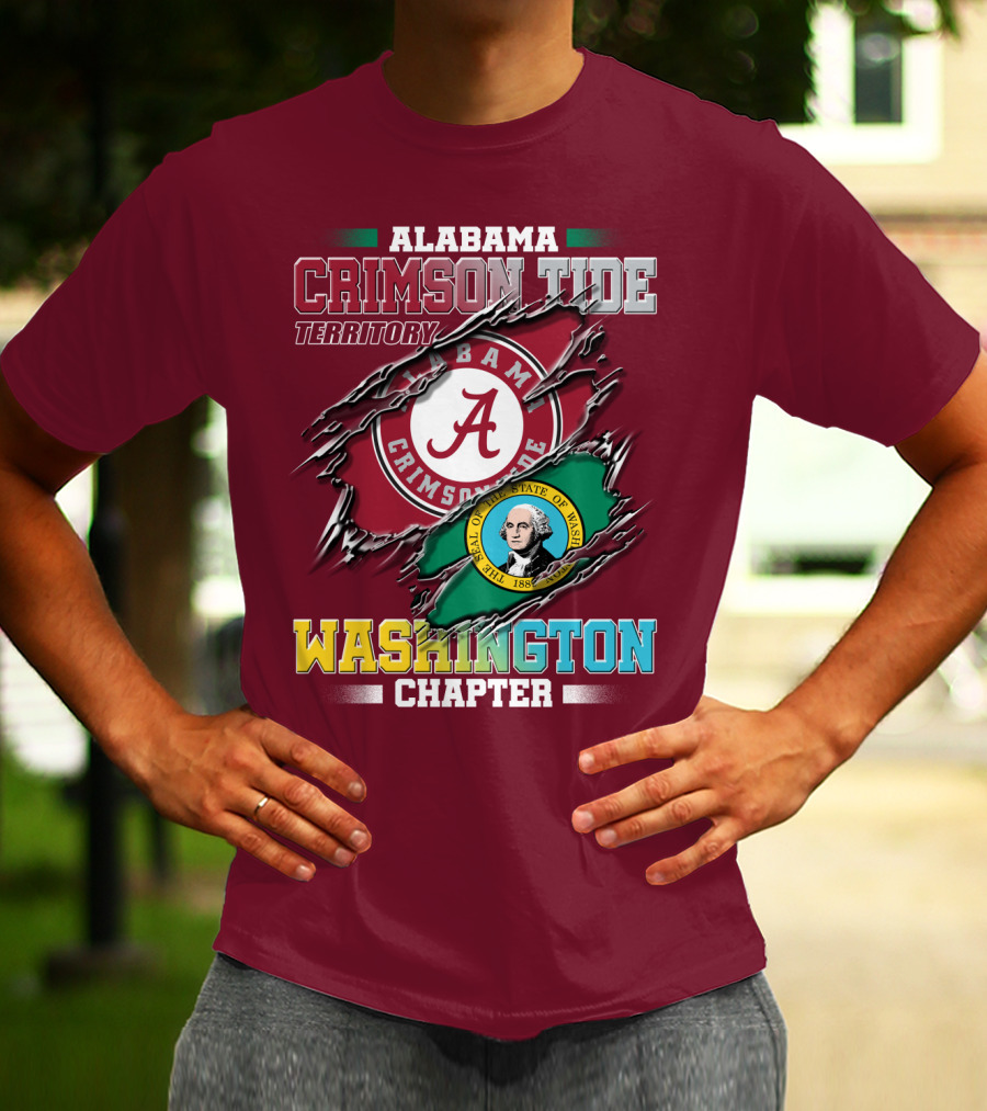 Alabama Crimson Tide Territory Washington Chapter T-Shirt