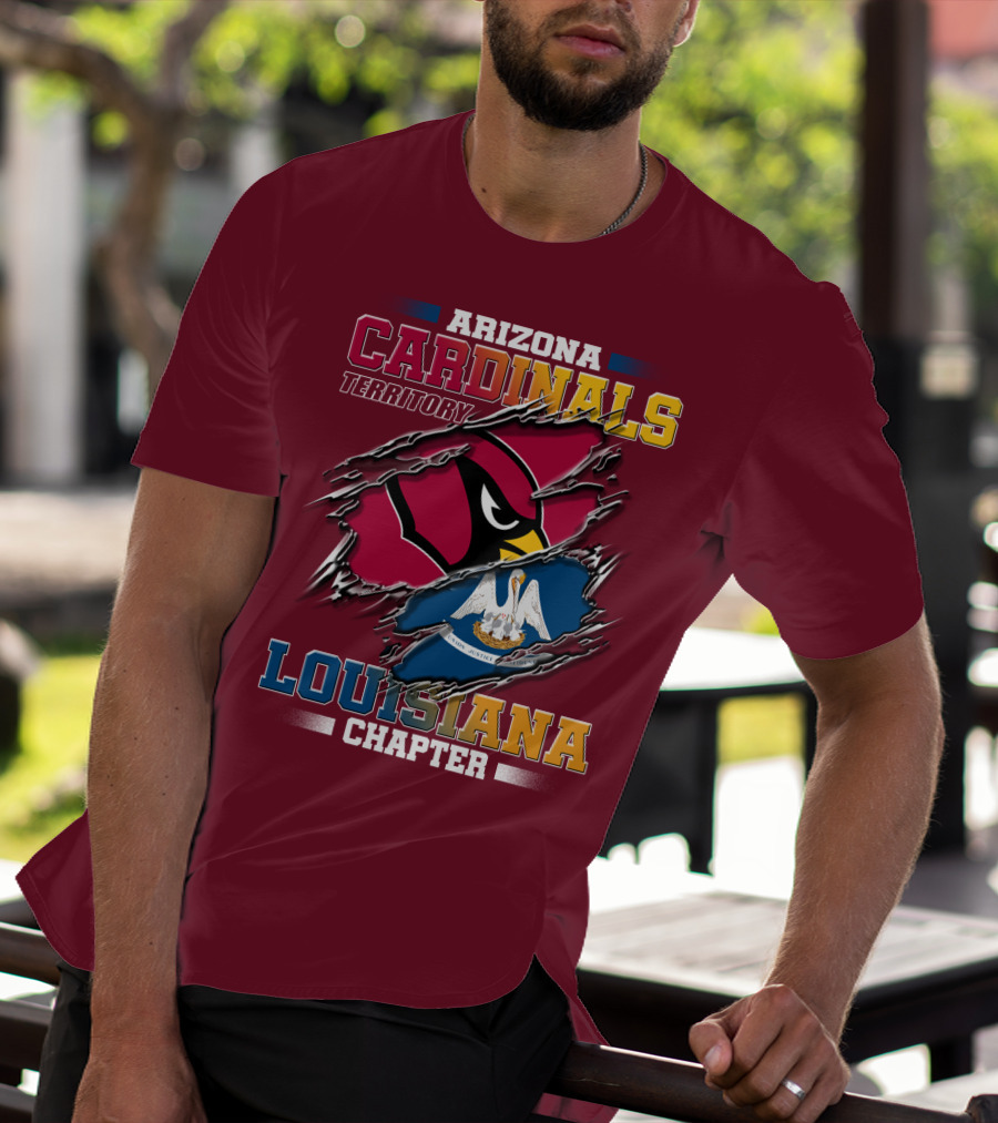 Arizona Cardinals Territory Louisiana Chapter T-Shirt