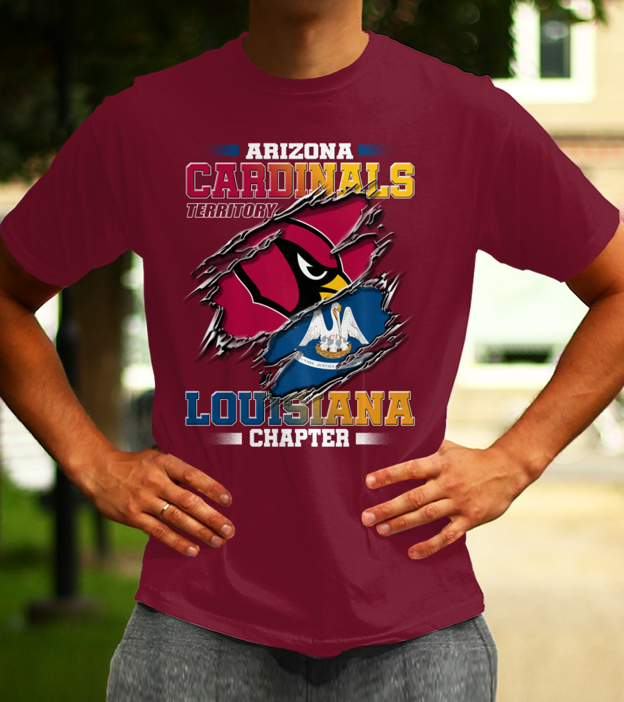 Arizona Cardinals Territory Louisiana Chapter T-Shirt
