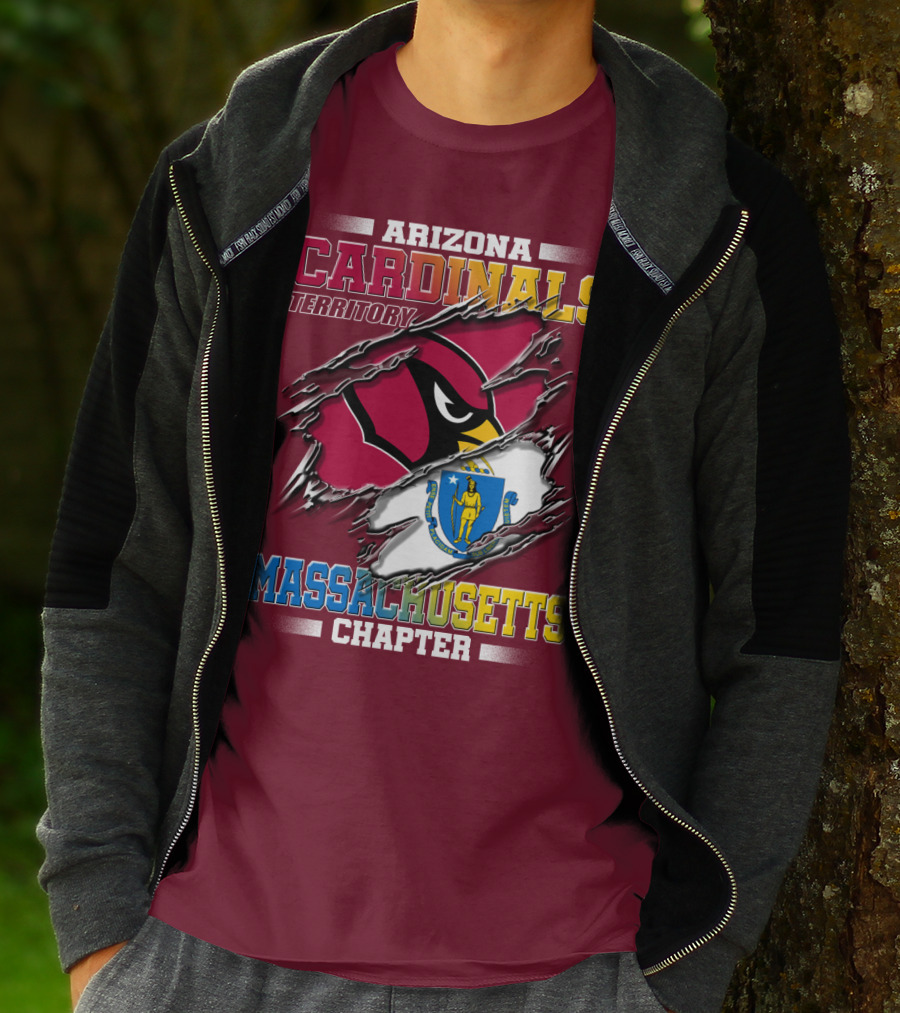 Arizona Cardinals Territory Massachusetts Chapter T-Shirt