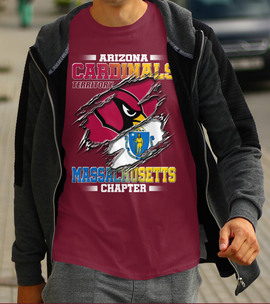 Arizona Cardinals Territory Massachusetts Chapter T-Shirt