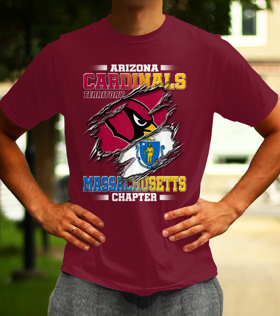 Arizona Cardinals Territory Massachusetts Chapter T-Shirt