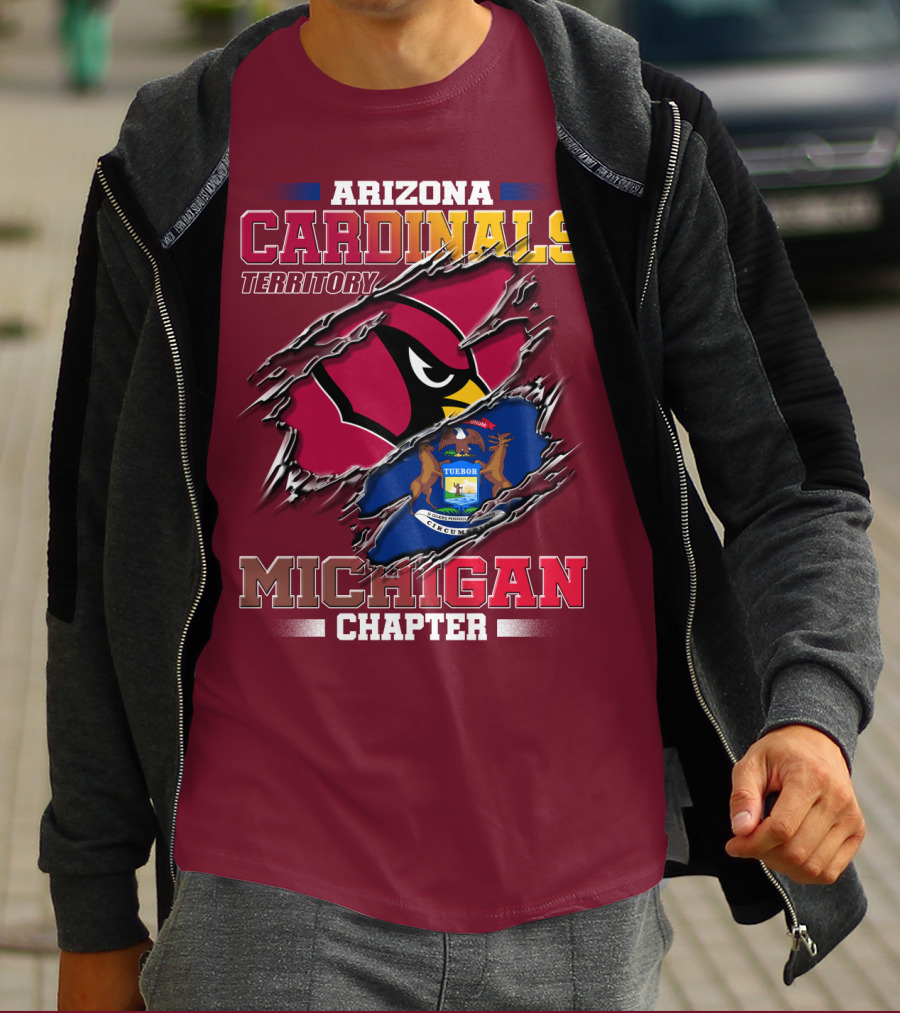 Arizona Cardinals Territory Michigan Chapter T-Shirt