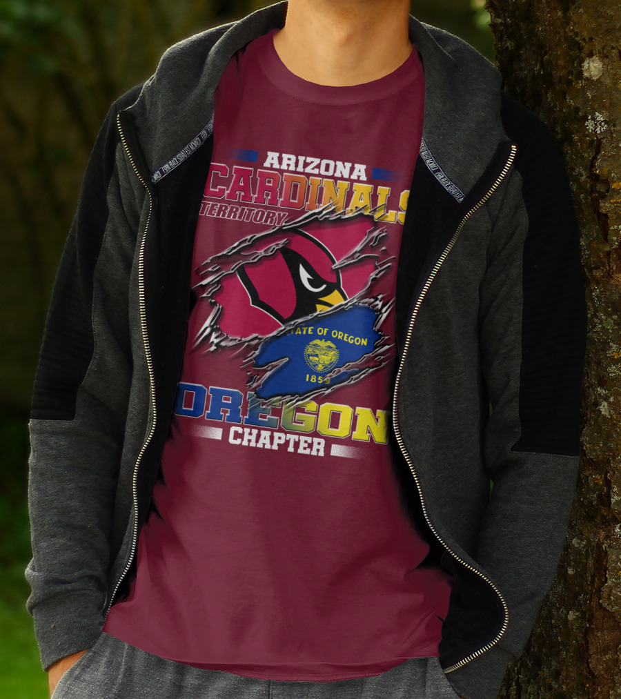 Arizona Cardinals Territory Oregon Chapter State Of Oregon 1859 T-Shirt