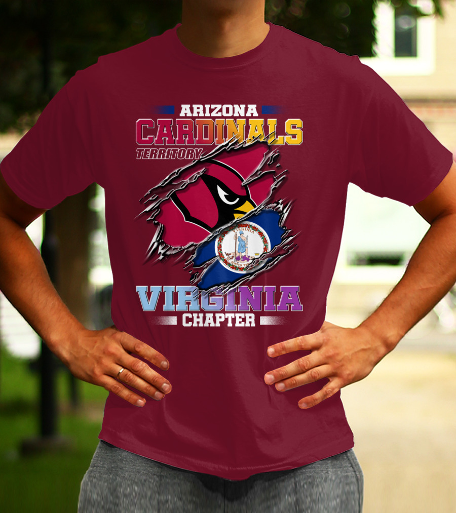 Arizona Cardinals Territory Virginia Chapter T-Shirt