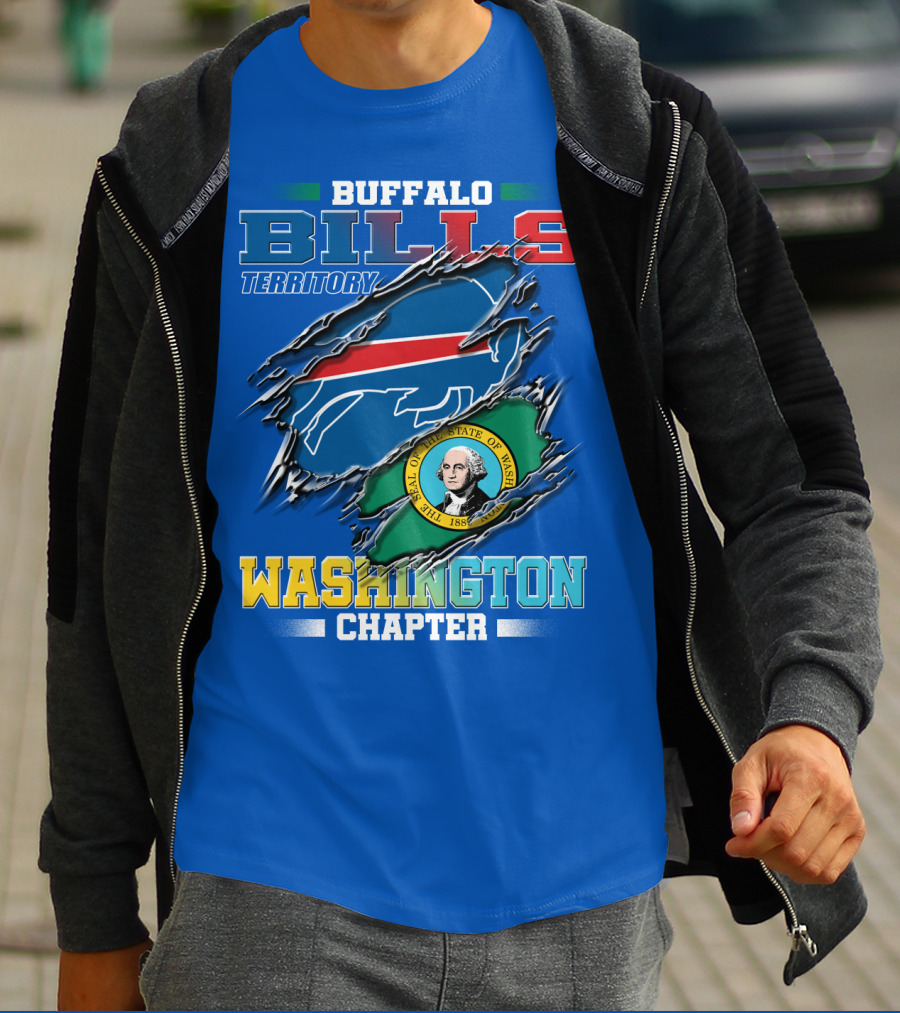 Buffalo Bills Territory Washington Chapter Seal Of The State Of Washington T-Shirt