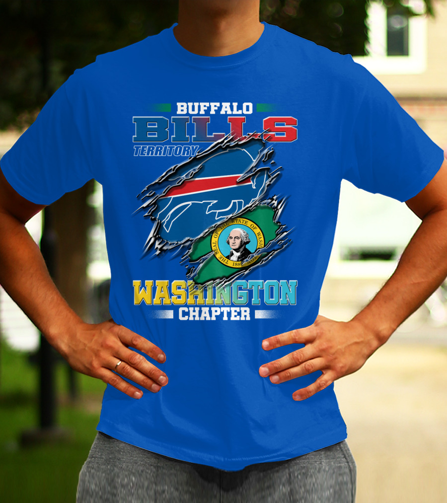 Buffalo Bills Territory Washington Chapter Seal Of The State Of Washington T-Shirt