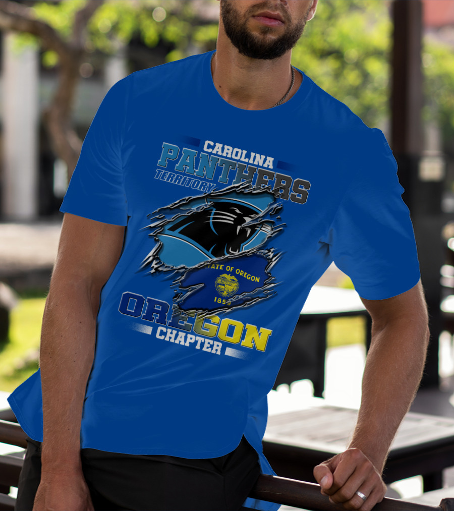CAROLINA PANTHERS TERRITORY OREGON CHAPTER STATE OF OREGON 1859 T-Shirt