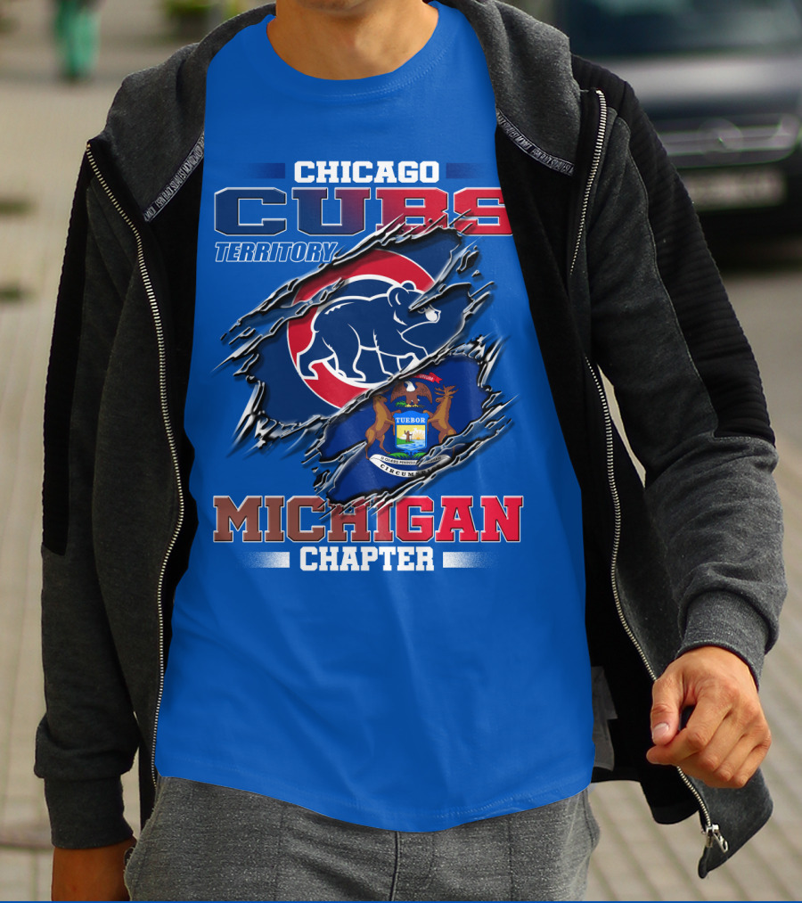 Chicago Cubs Territory Michigan Chapter T-Shirt