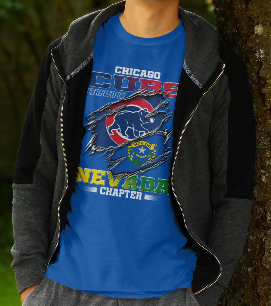 Chicago Cubs Territory Nevada Chapter Battle Born T-Shirt