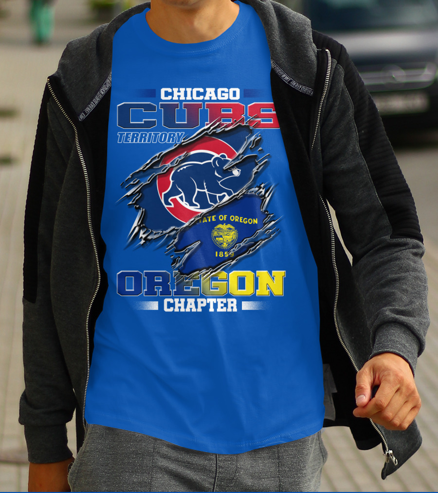 Chicago Cubs Territory Oregon Chapter State Of Oregon 1859 T-Shirt