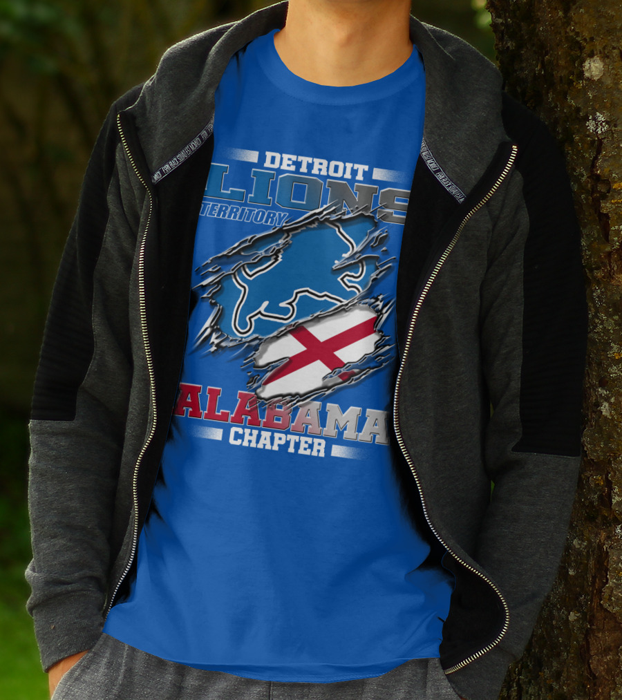 Detroit Lions Territory Alabama Chapter T-Shirt
