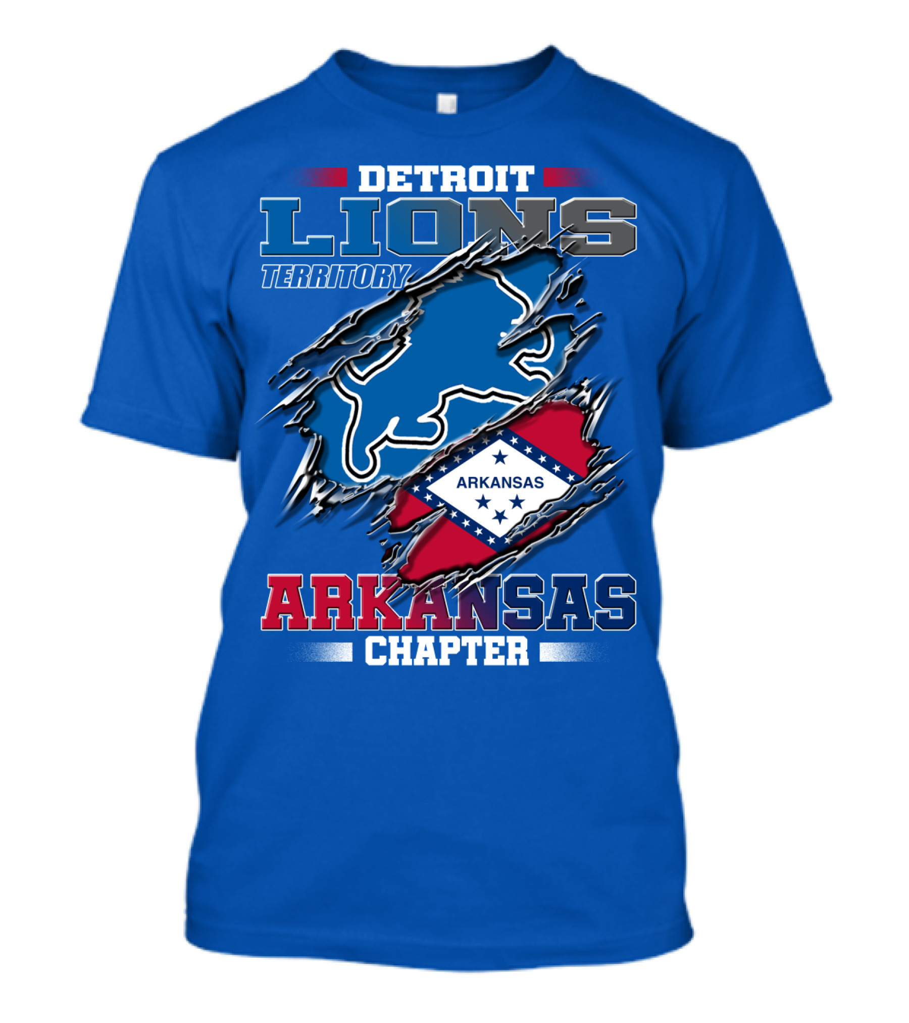 Detroit Lions Territory Arkansas Chapter T-Shirt