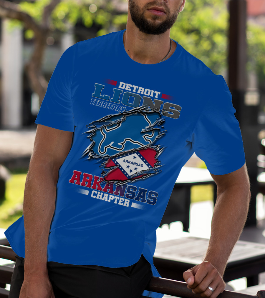 Detroit Lions Territory Arkansas Chapter T-Shirt