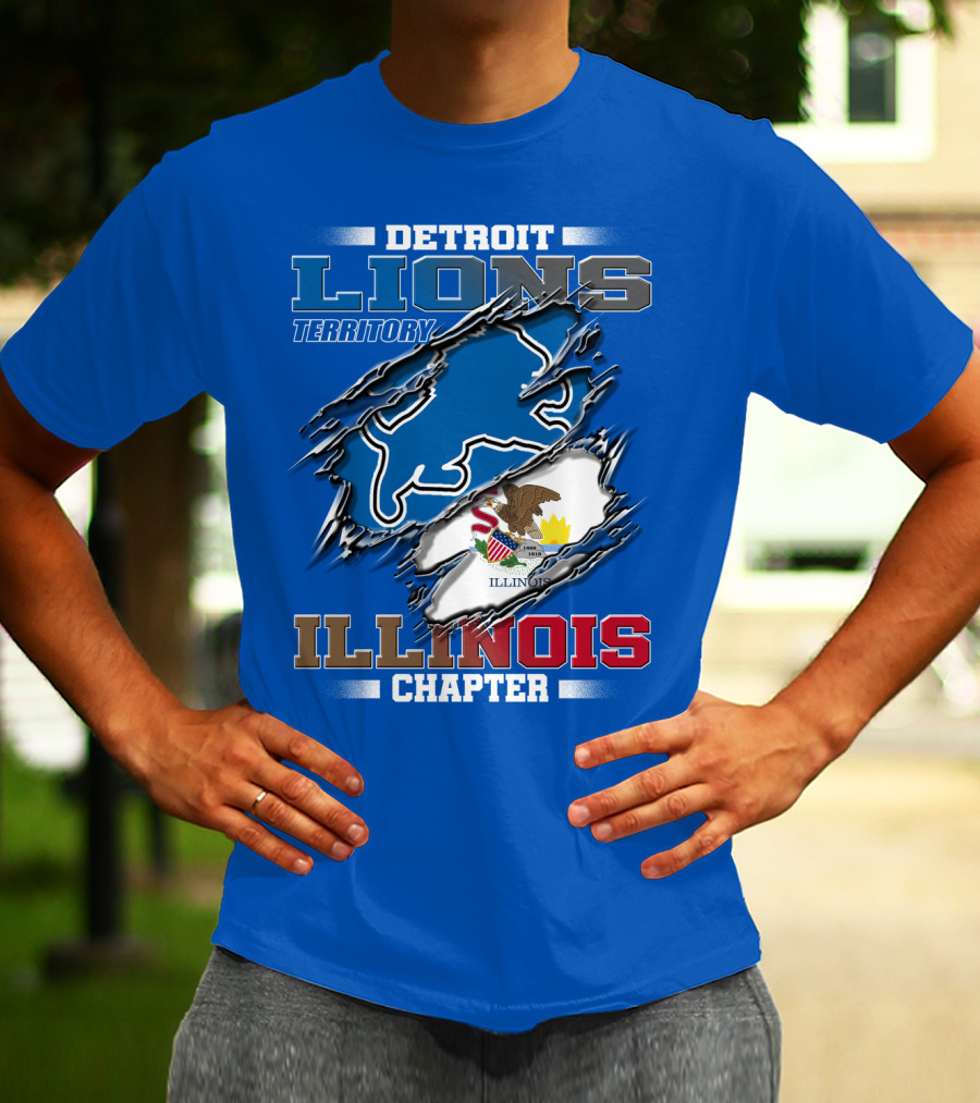 Detroit Lions Territory Illinois Chapter T-Shirt