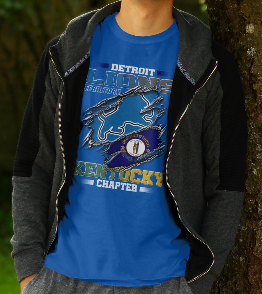 Detroit Lions Territory Kentucky Chapter Commonwealth Of Kentucky T-Shirt