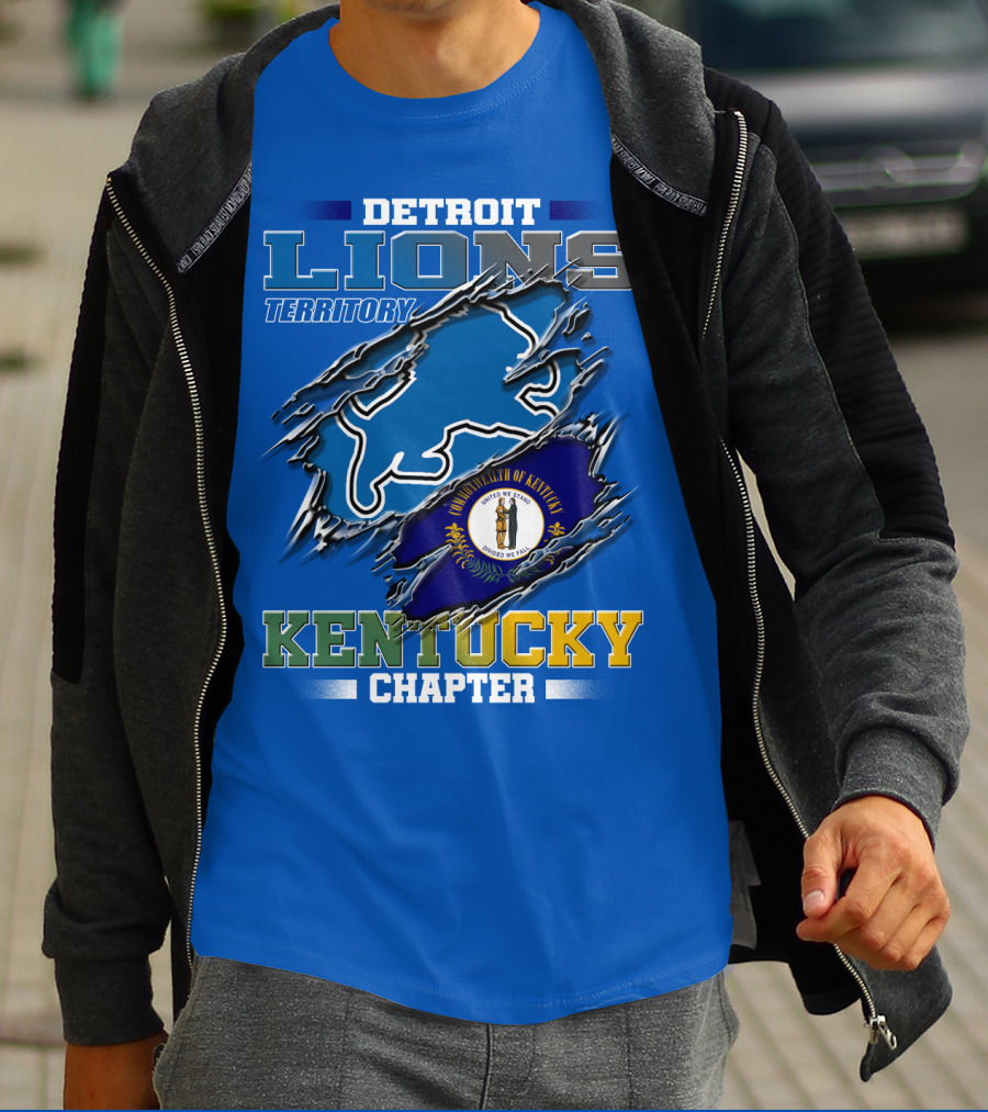 Detroit Lions Territory Kentucky Chapter Commonwealth Of Kentucky T-Shirt