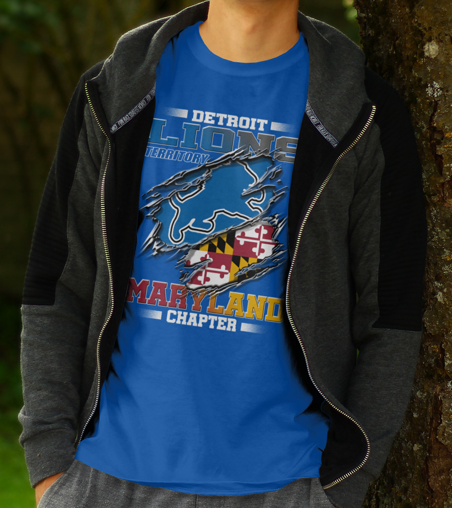 DETROIT LIONS TERRITORY MARYLAND CHAPTER T-Shirt