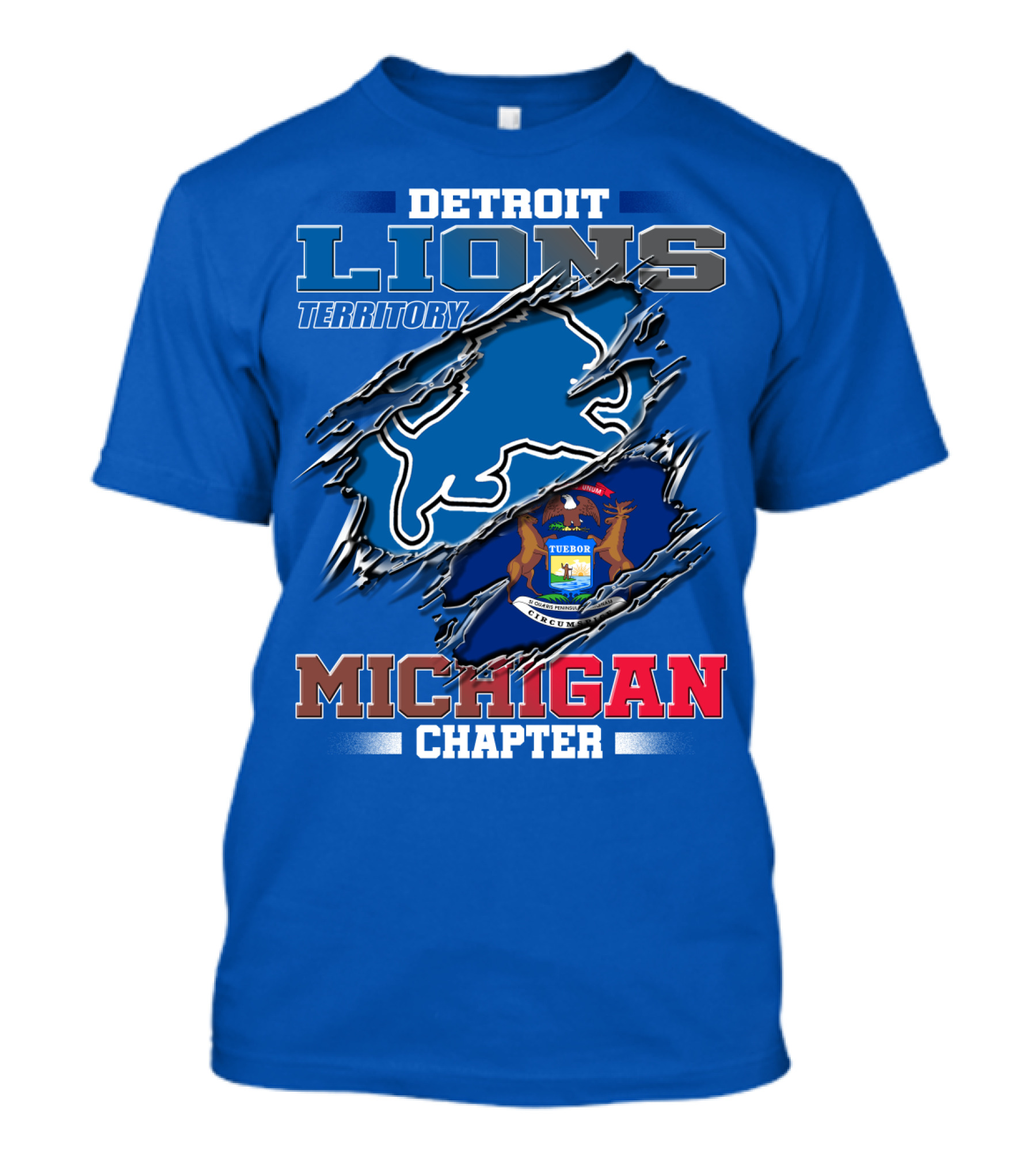 Detroit Lions Territory Michigan Chapter T-Shirt
