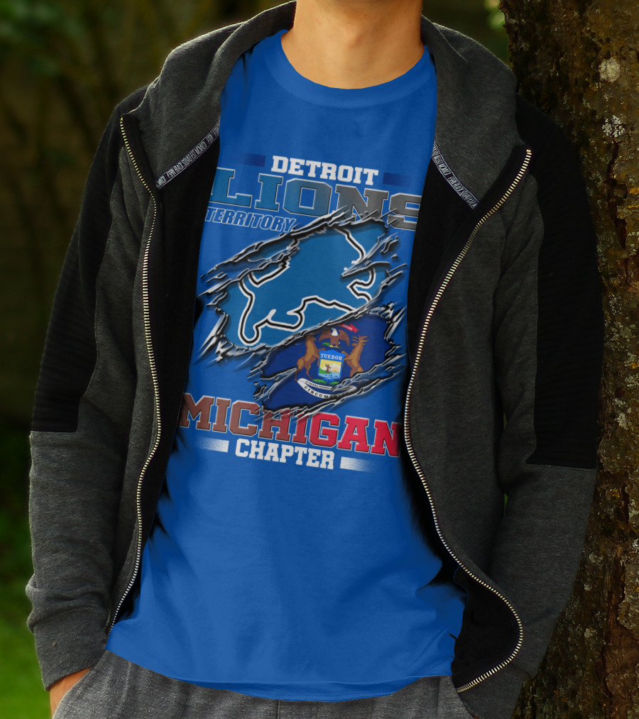 Detroit Lions Territory Michigan Chapter T-Shirt