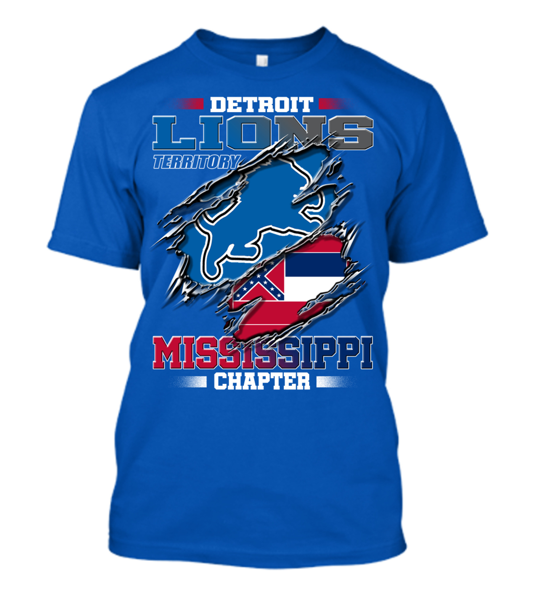 Detroit Lions Territory Mississippi Chapter T-Shirt