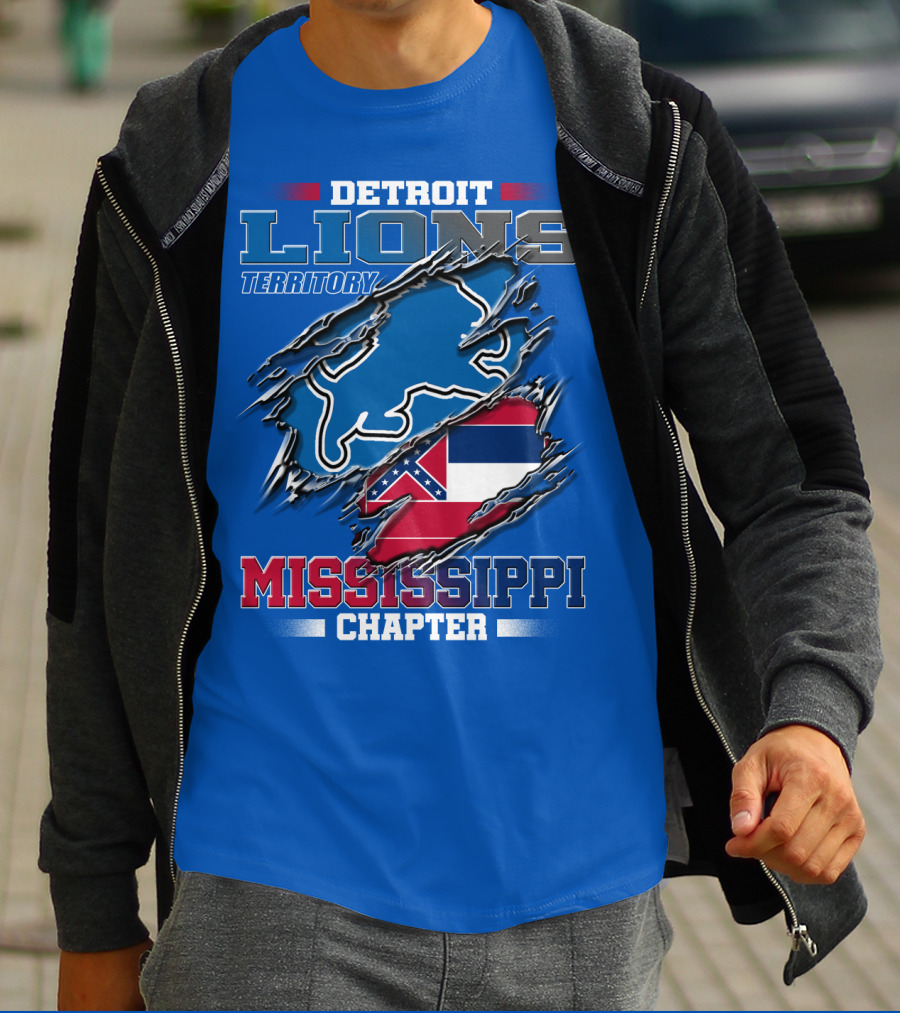 Detroit Lions Territory Mississippi Chapter T-Shirt