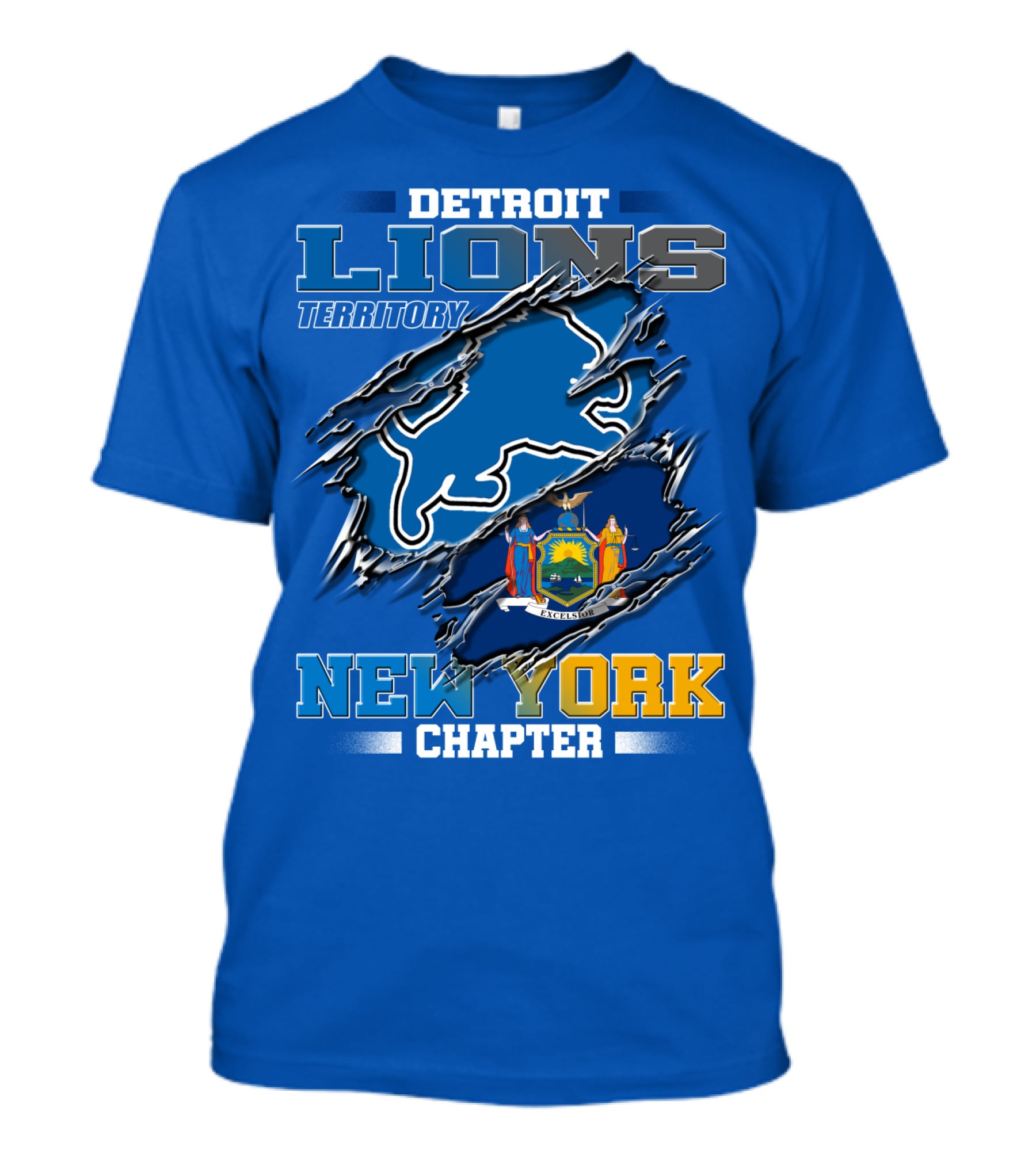 Detroit Lions Territory New York Chapter T-Shirt
