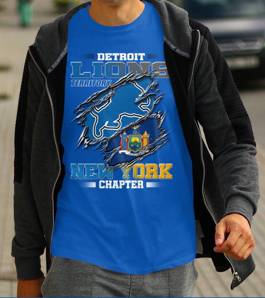 Detroit Lions Territory New York Chapter T-Shirt