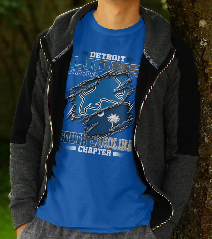 Detroit Lions Territory South Carolina Chapter T-Shirt