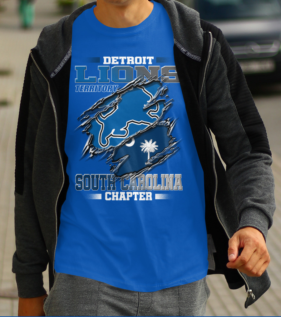Detroit Lions Territory South Carolina Chapter T-Shirt