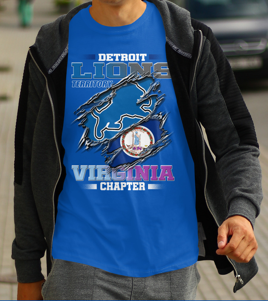 DETROIT LIONS TERRITORY VIRGINIA CHAPTER T-Shirt