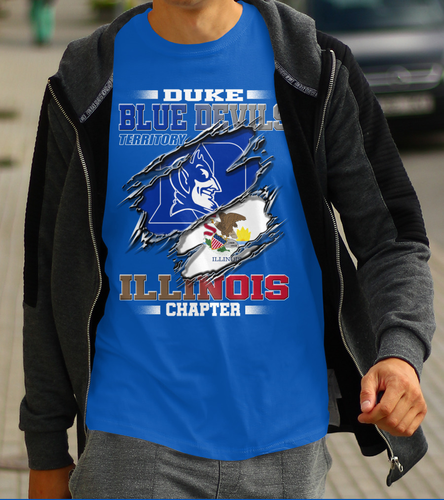Duke Blue Devils Territory Illinois Chapter T-Shirt
