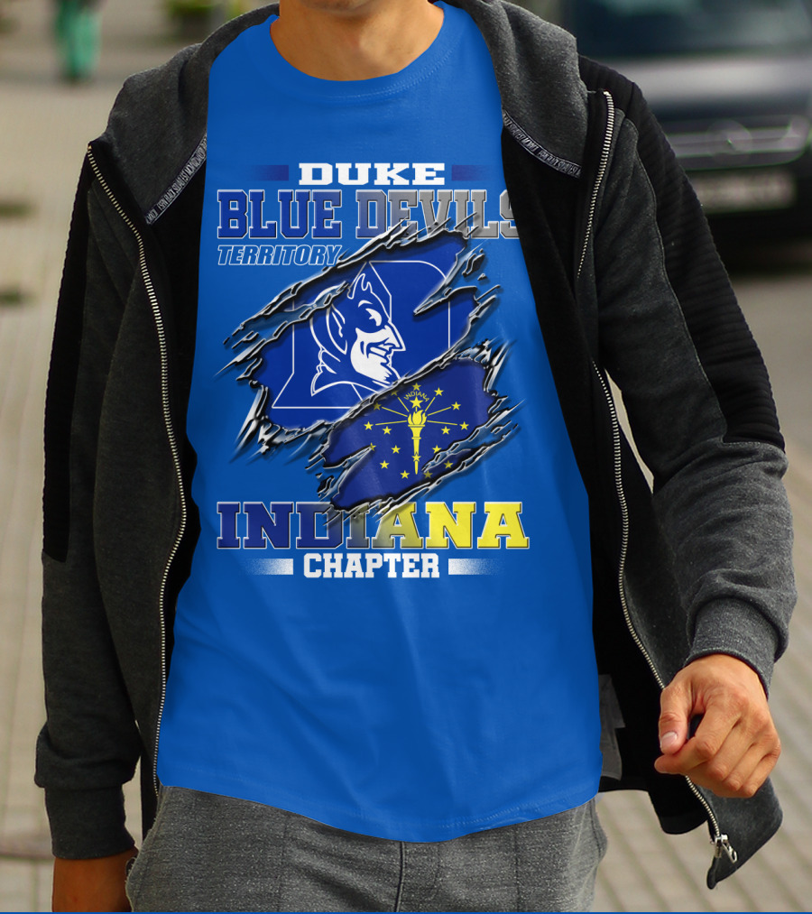 Duke Blue Devils Territory Indiana Chapter T-Shirt