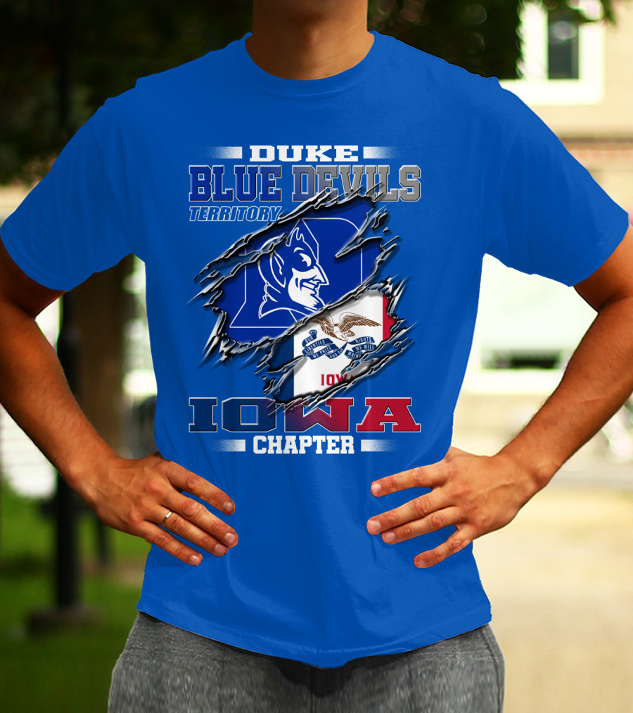 DUKE Blue Devils Territory Iowa Chapter T-Shirt
