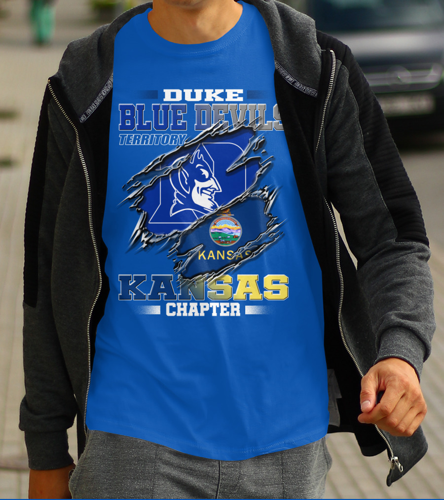 Duke Blue Devils Territory Kansas Chapter T-Shirt