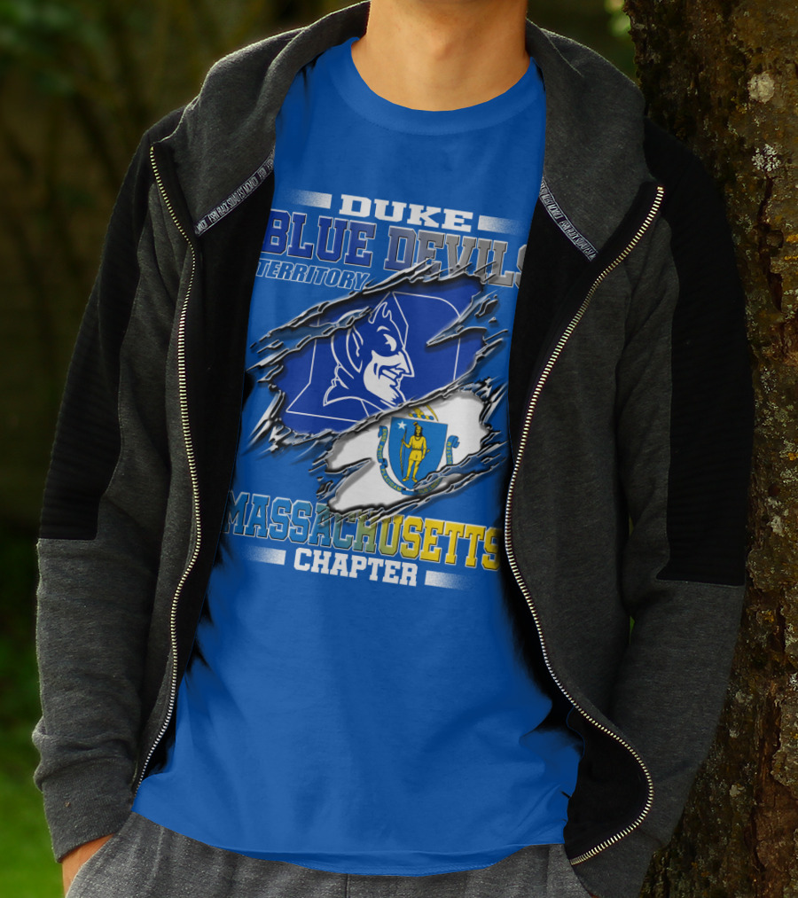 DUKE BLUE DEVILS TERRITORY MASSACHUSETTS CHAPTER T-Shirt